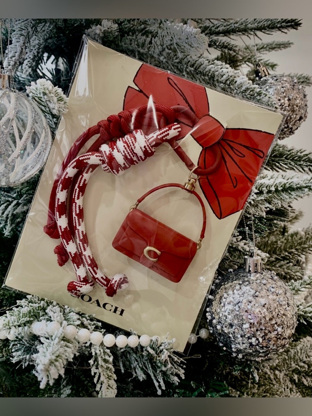 Coach Lunar New Year Red Tabby Bag Charm - Picture 2 of 8